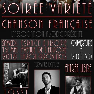 Soirée chanson/variété française - Espace Europe à Laxou - 12 mai 2018