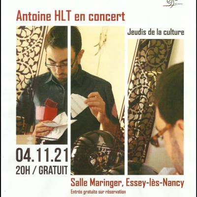 Antoine HLT en concert - Salle Maringer à Essey-lès-Nancy - 4 novembre 2021