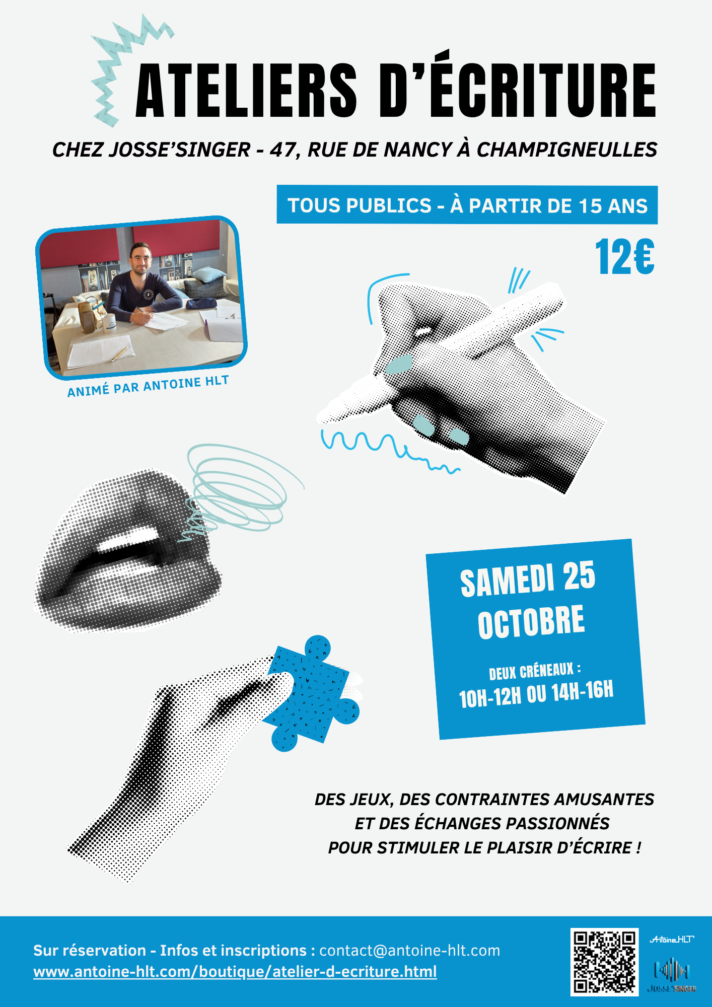 Ateliers d'écriture - 25 octobre 2025