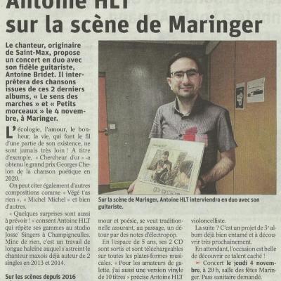 L'Est Républicain du 28 octobre 2021