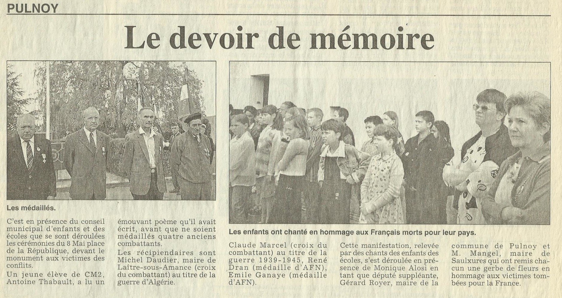 L'Est Républicain du 9 juin 2000