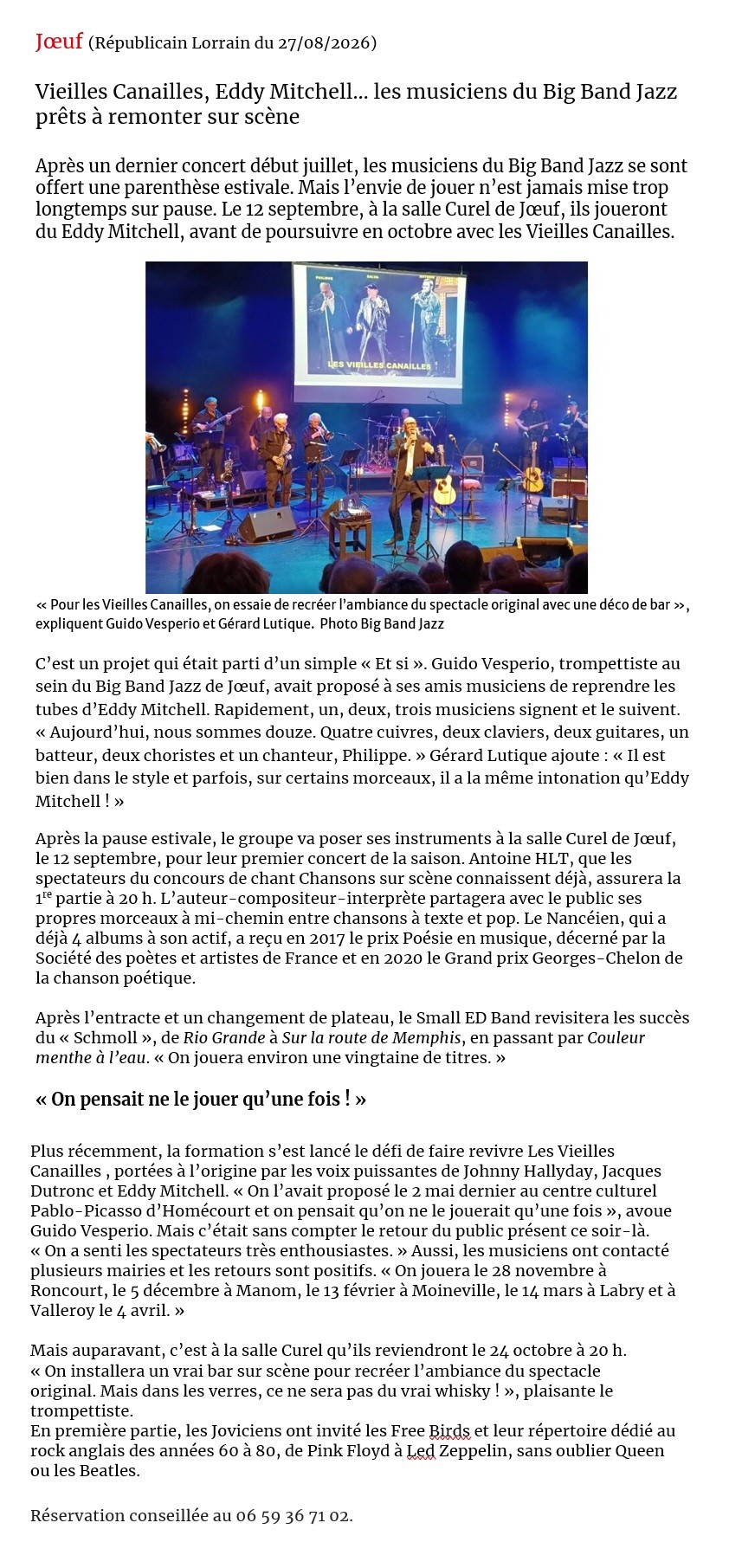 Le Républicain Lorrain du 27 août 2026