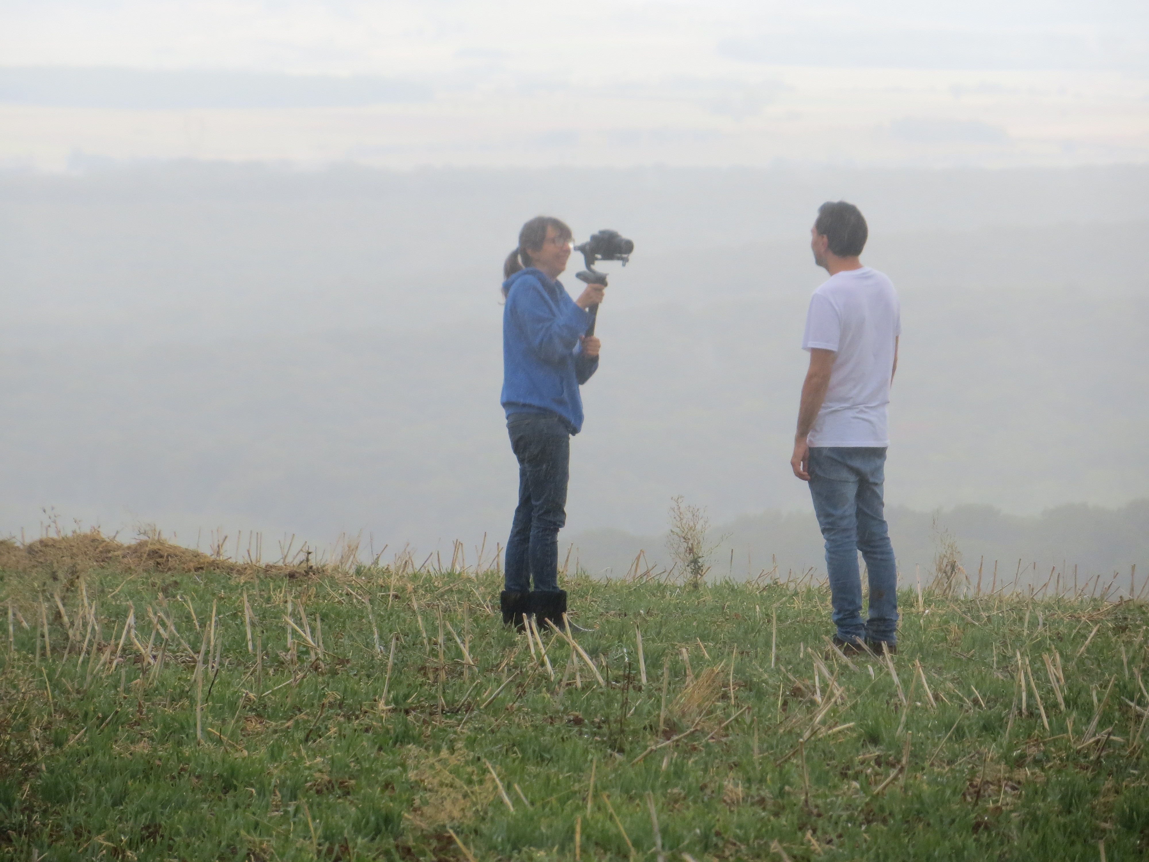 Sur le tournage de Il regarde le ciel - 8