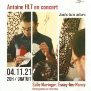 Affiche concert Antoine HLT Salle Maringer 2021