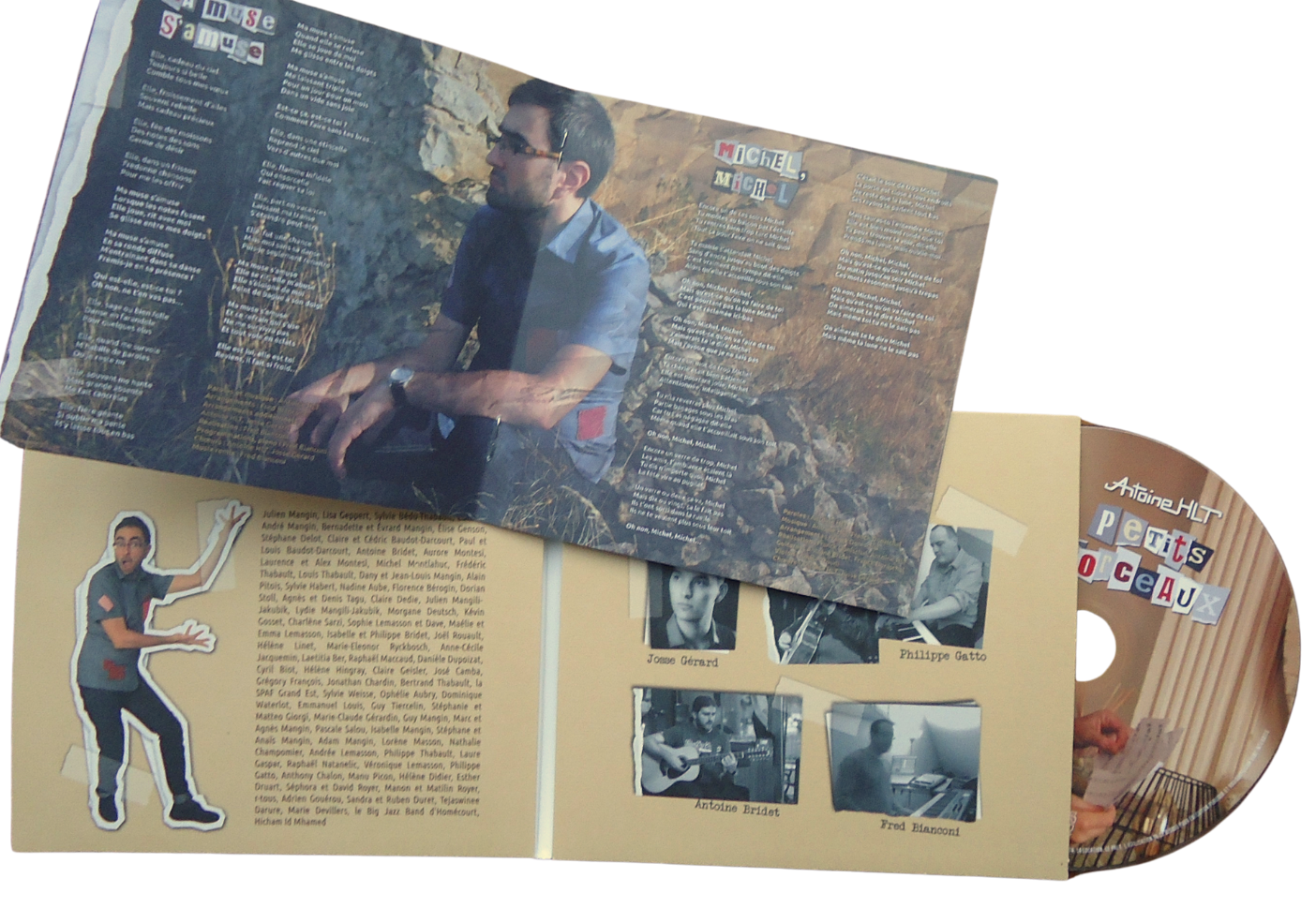 Cd petits morceaux livret fond transparent