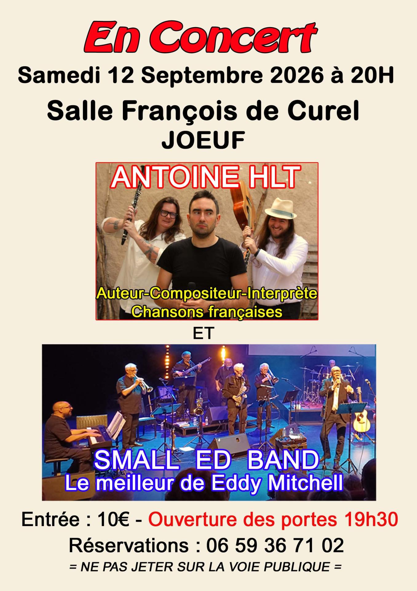 Flyer concert 12 septembre antoine hlt small ed band curel